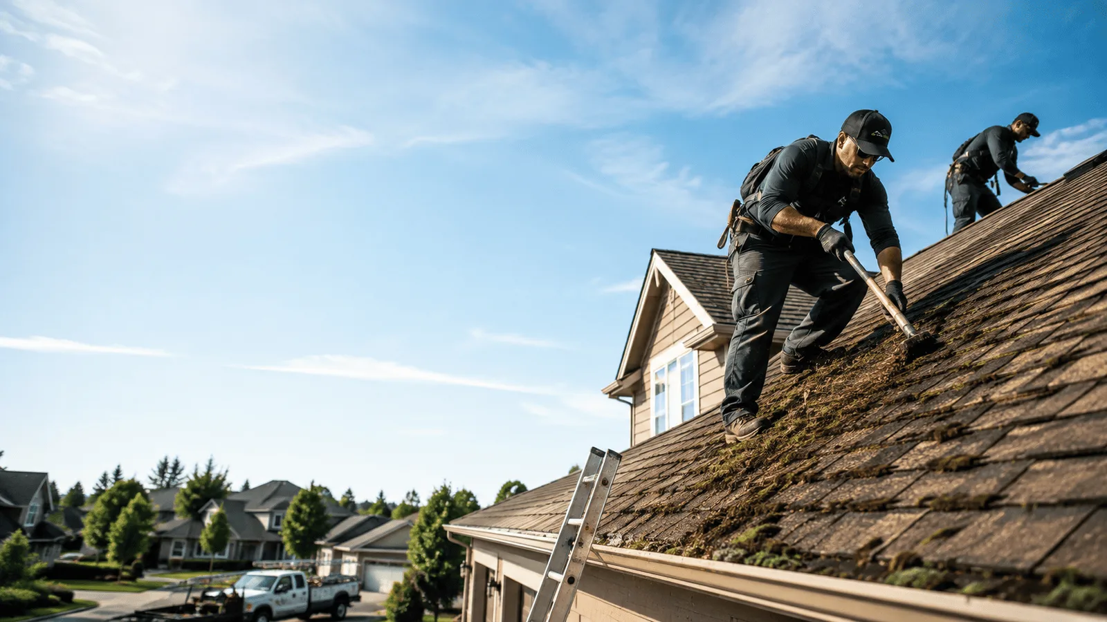 Roof Moss Removal in Saint Anne, IL near me